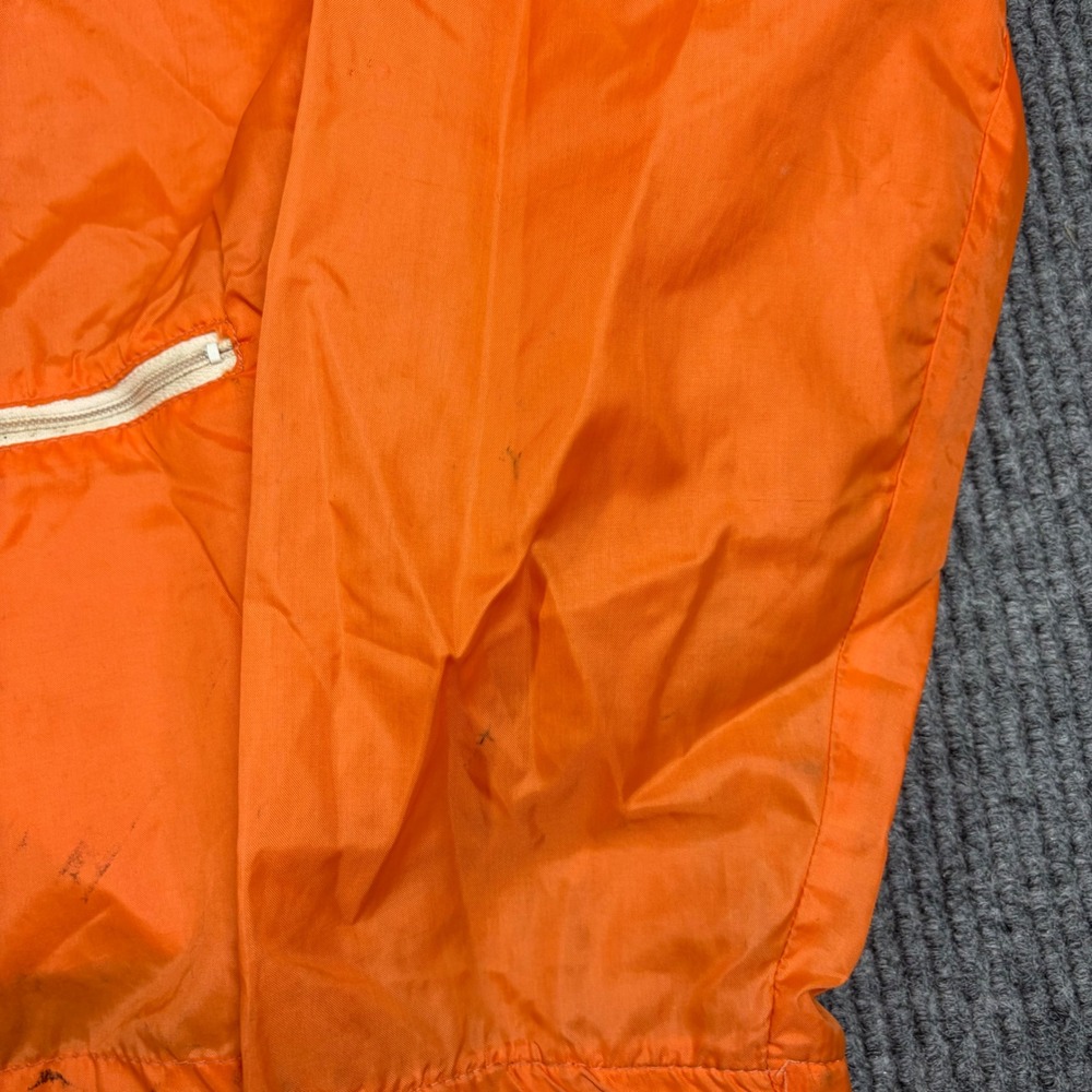 Vintage Harley Davidson Champion Windbreaker Jacket Orange White Racing Mens XL - Picture 9 of 11